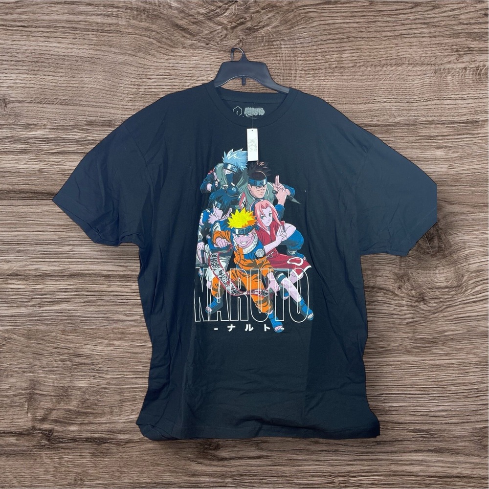 NWT 2002 Naruto Anime Shonen Jump Graphic Men's/Women's T-Shirt 3XL